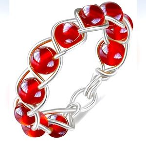 CARNELIAN RING - SILVER